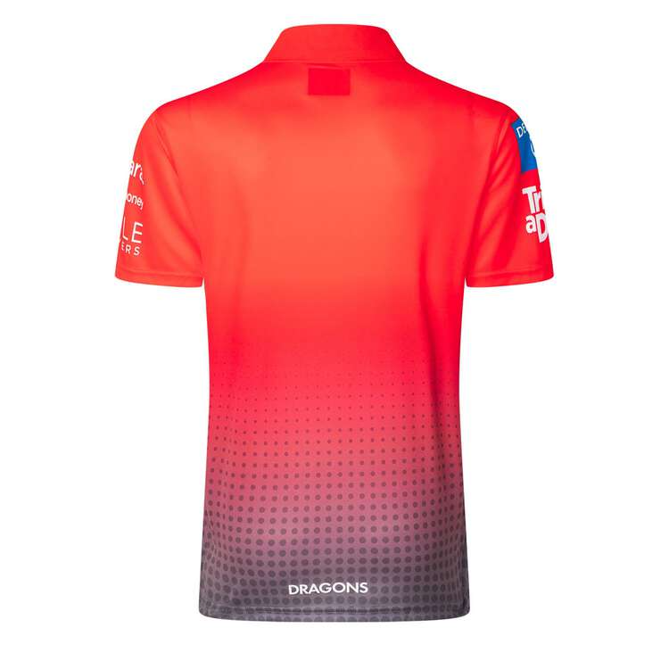 NRL St George Illawarra Dragons 2025 Mens Media Polo Shirt