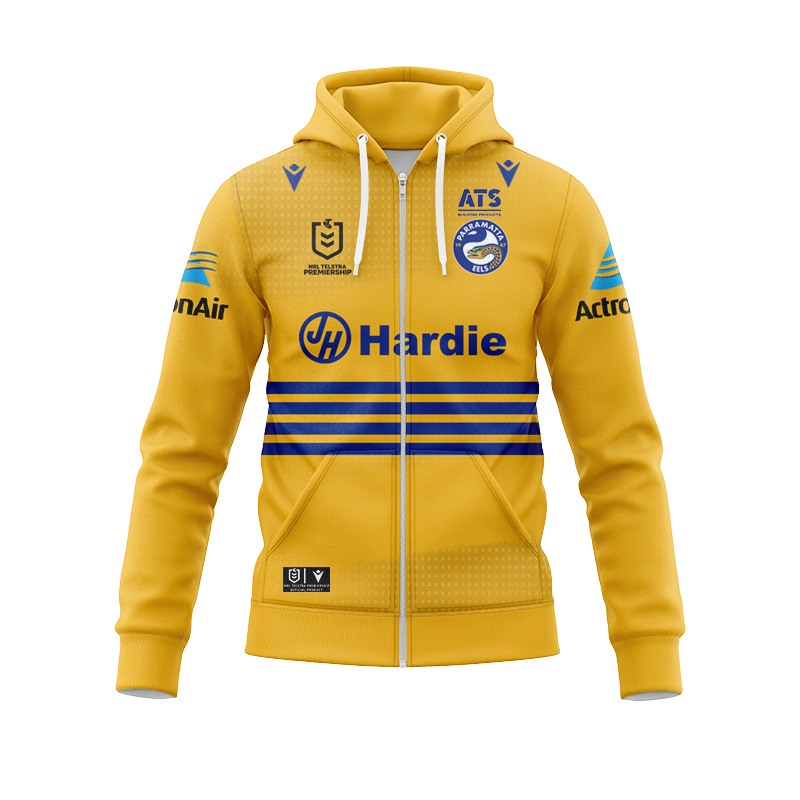 NRL Parramatta Eels 2025 Away Zipper Hoodie