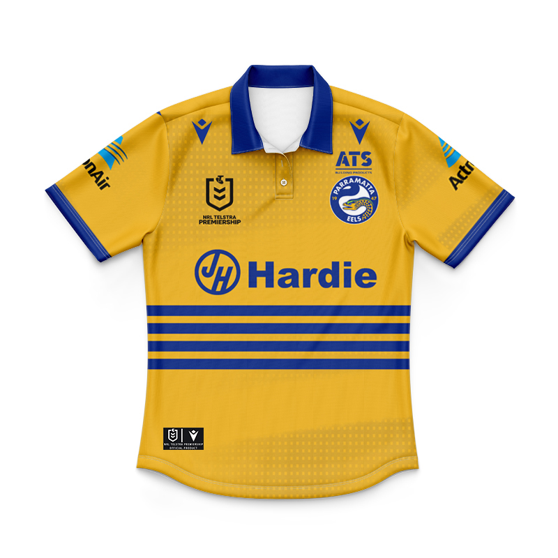Kid's NRL Parramatta Eels 2025 Away Polo Jersey