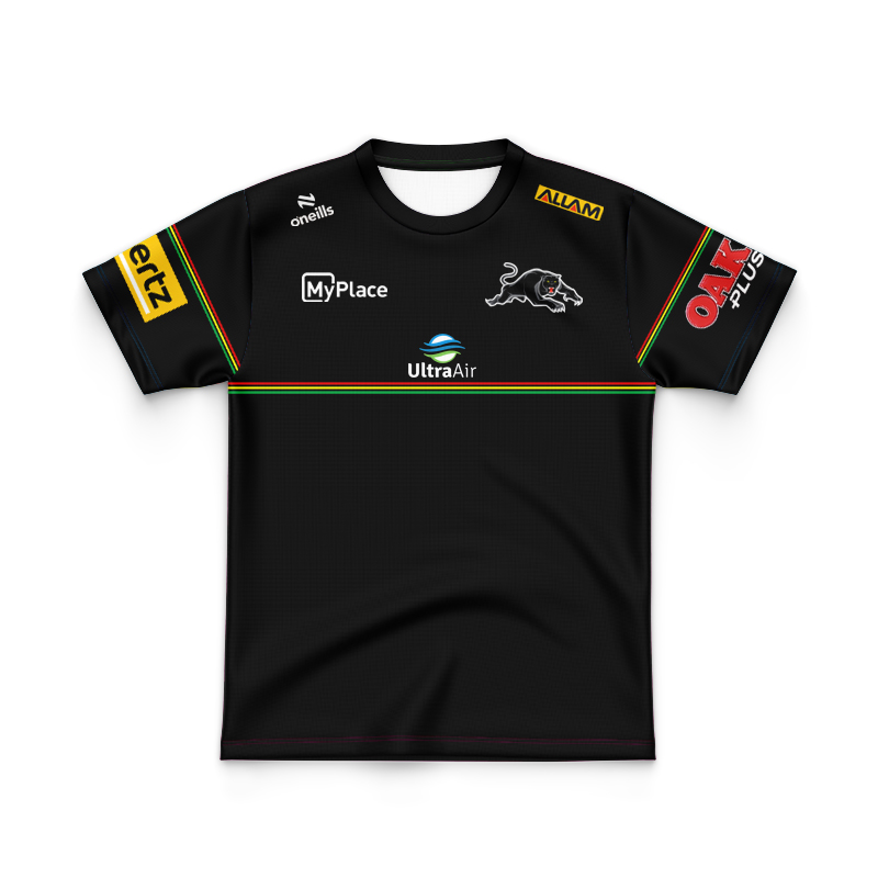 Kid's NRL Penrith Panthers 2025 Black Media Jersey
