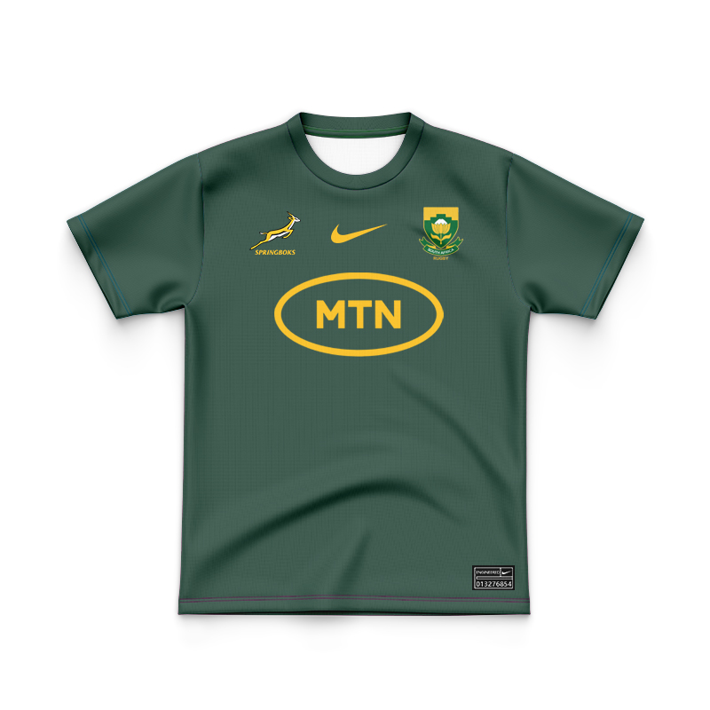 Kid's South Africa Springboks 2025 Home Jersey