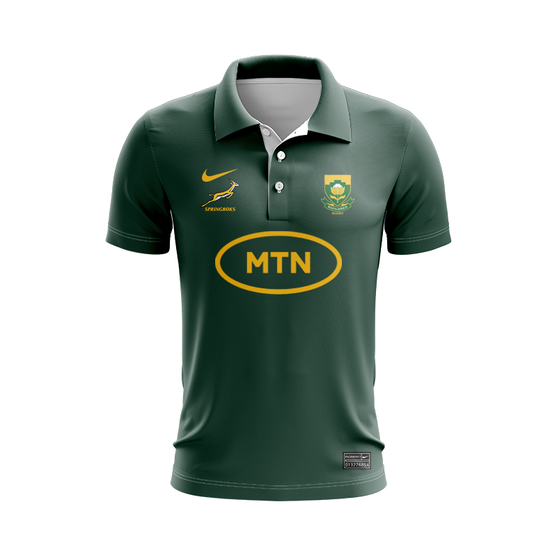 South Africa Springboks 2025 Home Polo Shirt