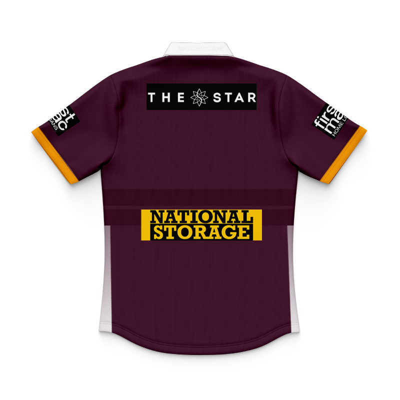 Kid's NRL Brisbane Broncos 2025 Home Polo Shirt