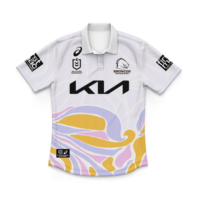 Kid's NRL Brisbane Broncos 2025 Alternate Polo Shirt