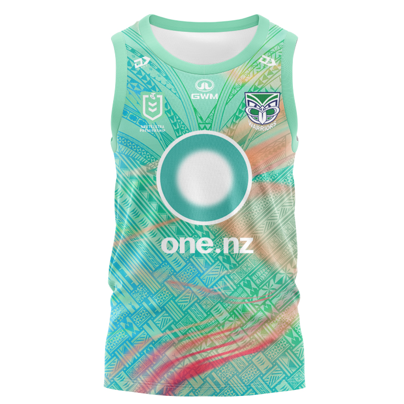 NRL New Zealand Warriors 2025 Dynasty Pasifika Singlet
