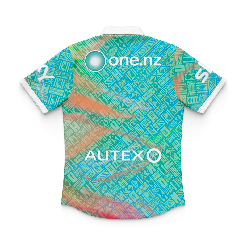 Kid's NRL New Zealand Warriors 2025 Dynasty Pasifika Polo Jersey