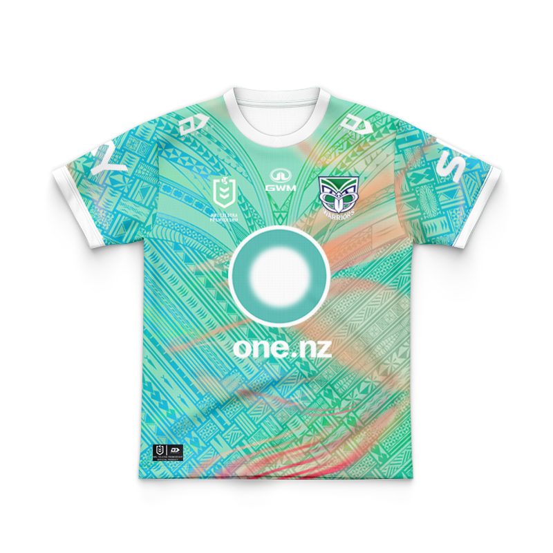 Kid's NRL New Zealand Warriors 2025 Dynasty Pasifika Jersey
