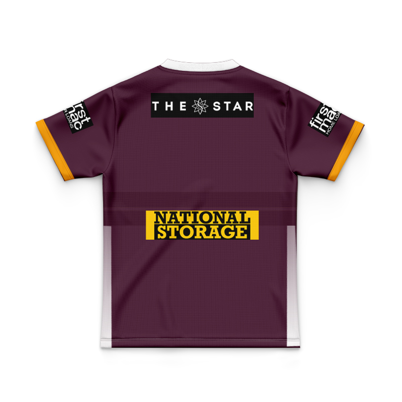 Kid's NRL Brisbane Broncos 2025 Home Jersey