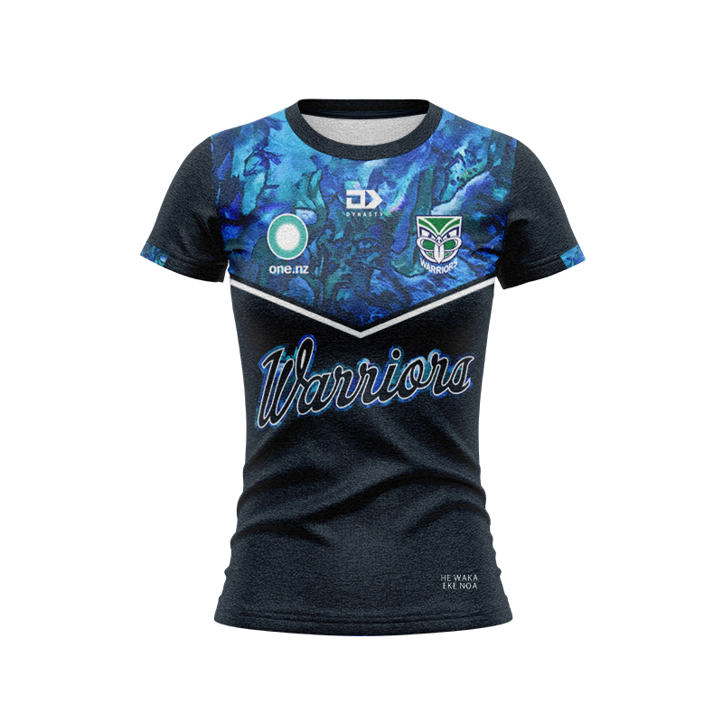 Women's New Zealand Warriors 2025 Dynasty Captains Run Tee