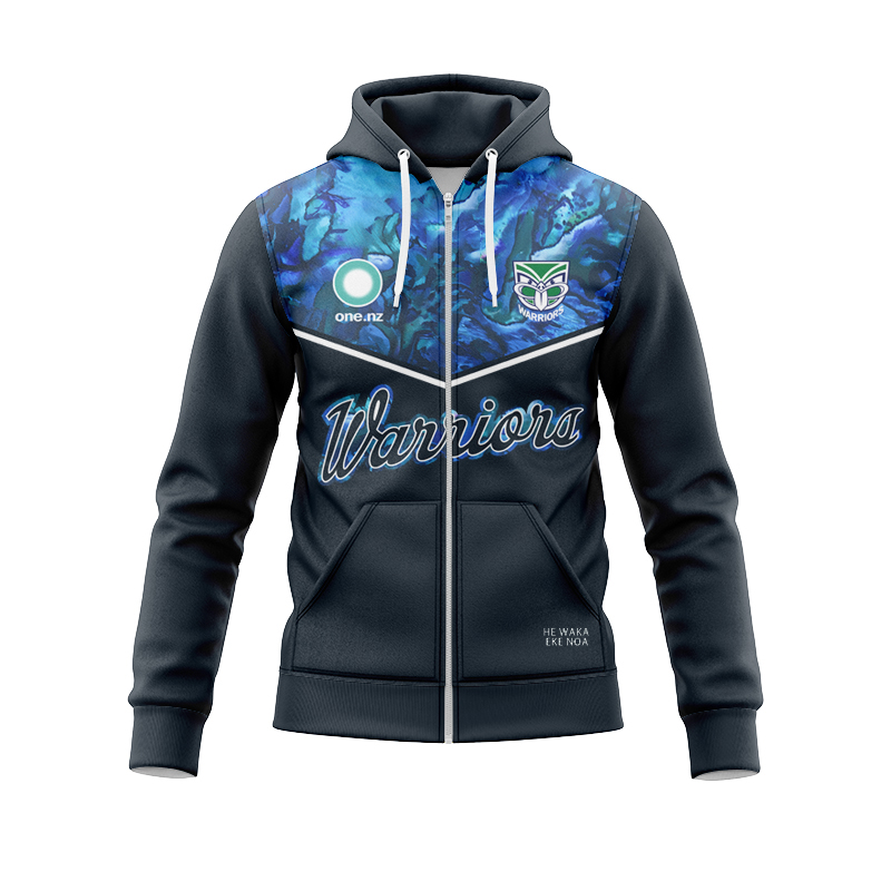 New Zealand Warriors 2025 Dynasty Captains Run Zipper Hoodie