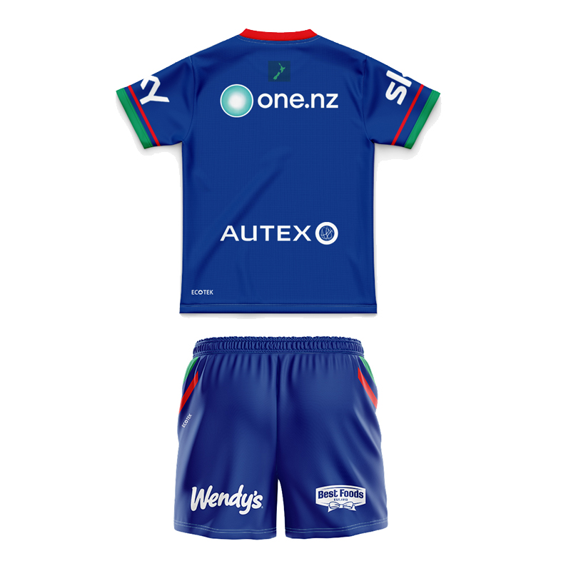 Kid's NRL New Zealand Warriors 2025 Home Jersey+Shorts