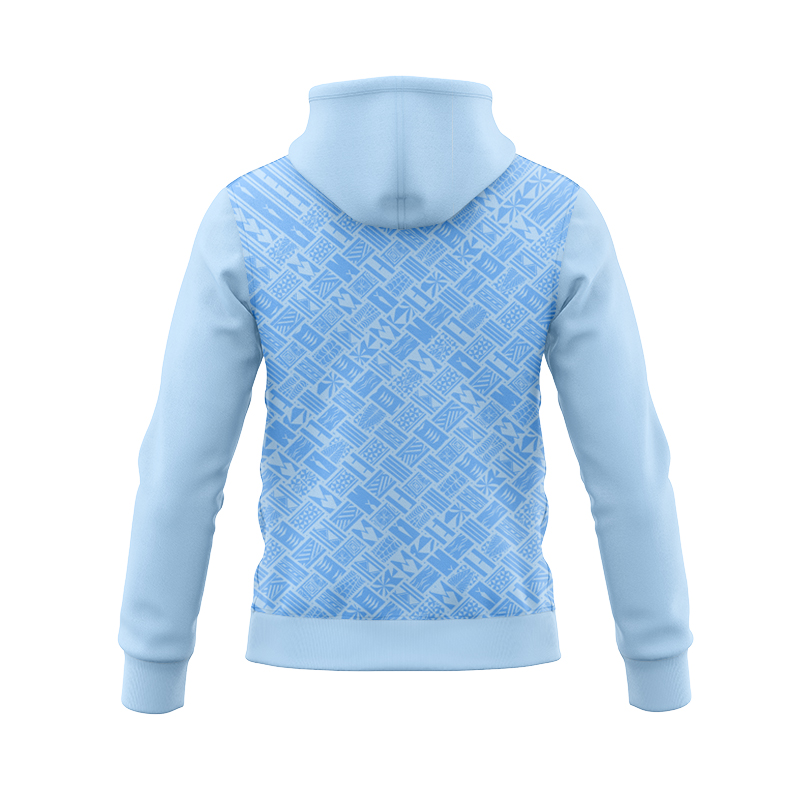 NRL New Zealand Warriors 2025 Dynasty Pasifika Blue Zipper Hoodie