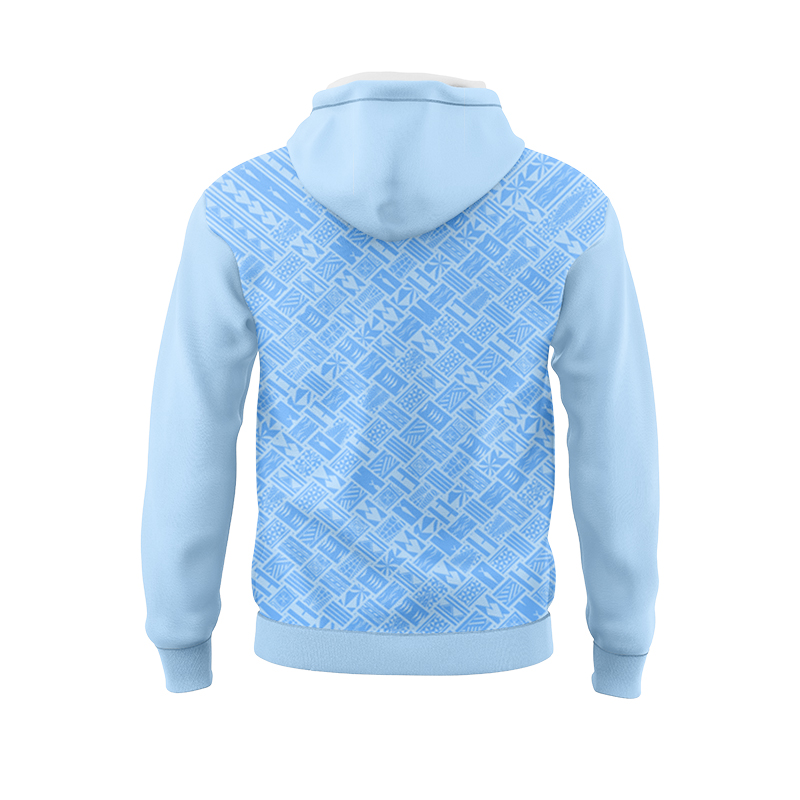 NRL New Zealand Warriors 2025 Dynasty Pasifika Blue Sport Hoodie