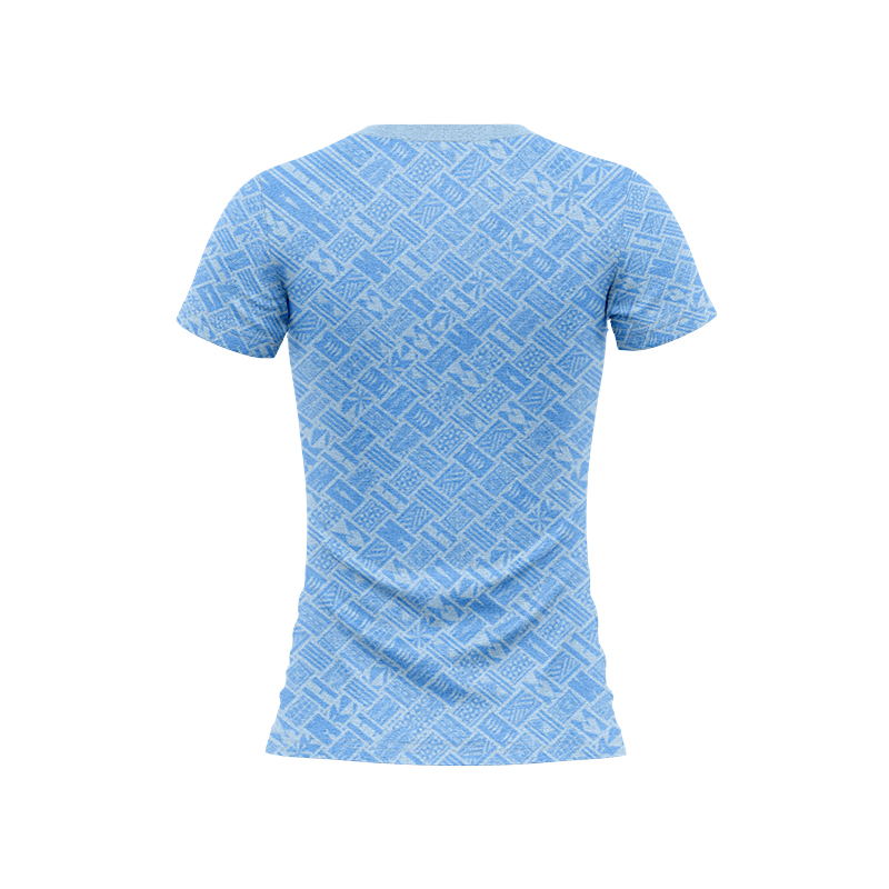 Women's NRL New Zealand Warriors 2025 Dynasty Pasifika Blue Tee