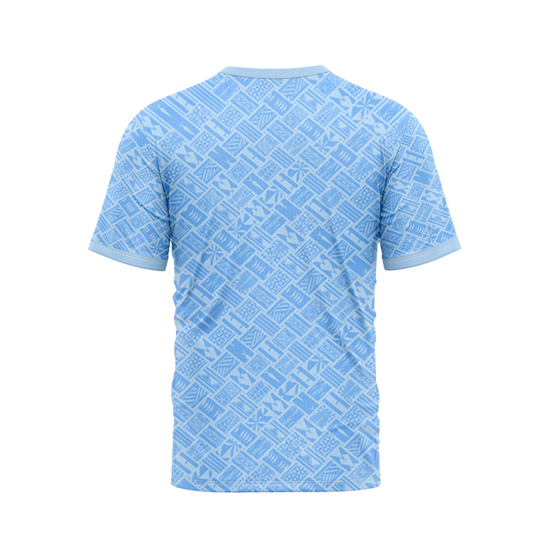 NRL New Zealand Warriors 2025 Dynasty Pasifika Blue Tee