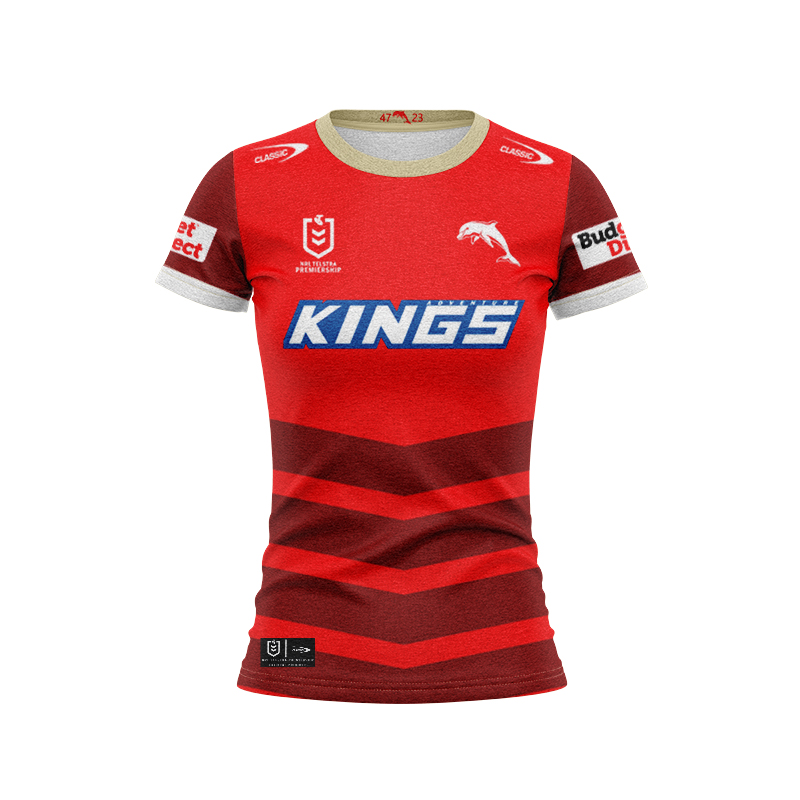 Women's NRL Dolphins 2025 Red Training Jersey