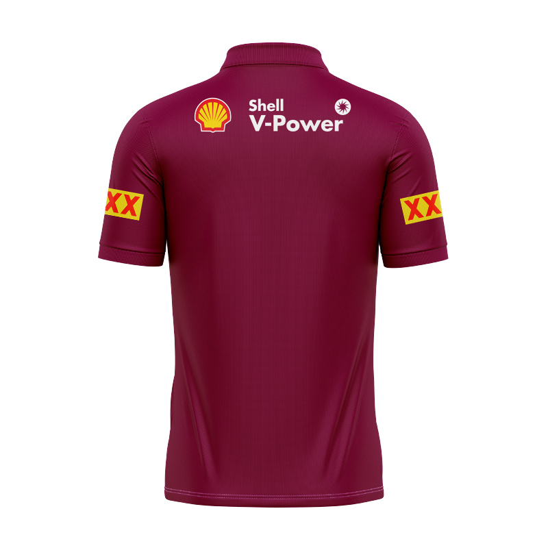 NRL QLD Maroons 2025 WSOO Home Polo Shirt