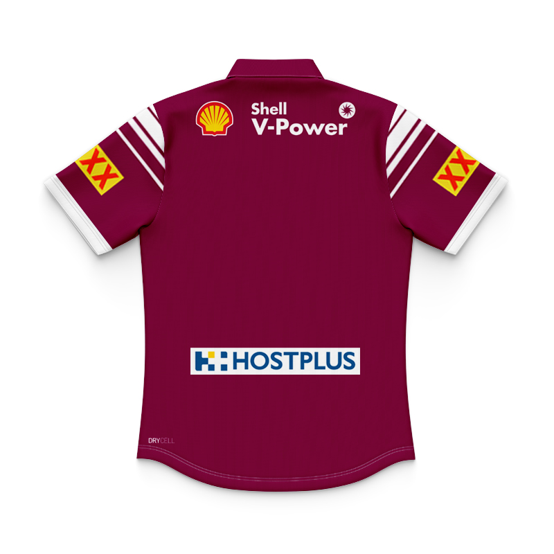 Kid's NRL QLD Maroons 2025 Home Polo Shirt