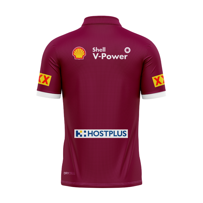 NRL QLD Maroons 2025 Home Polo Shirt