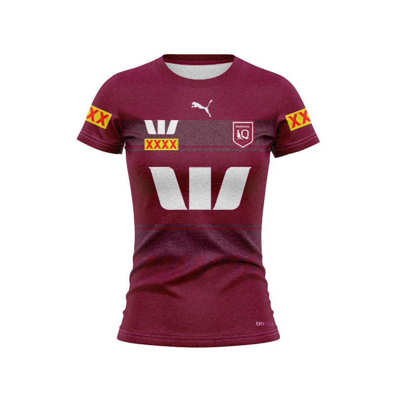 Women's NRL QLD Maroons 2025 Home Training Jersey