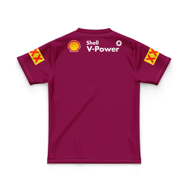 Kid's NRL QLD Maroons 2025 Home Training Jersey
