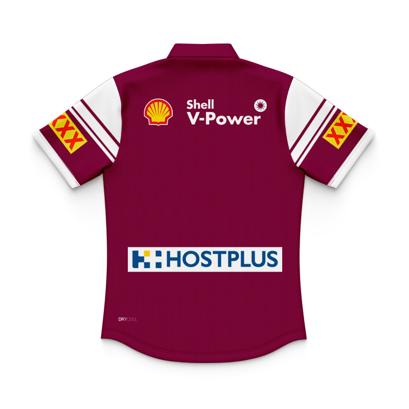 Kid's NRL QLD Maroons 2025 WSOO Polo Shirt