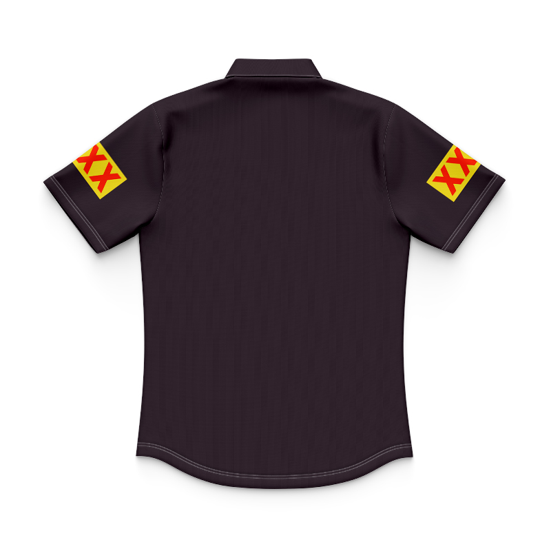 Kid's NRL QLD Maroons 2025 Away Training Polo Shirt