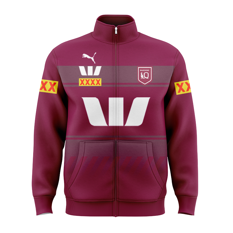NRL QLD Maroons 2025 Home Training Jacket