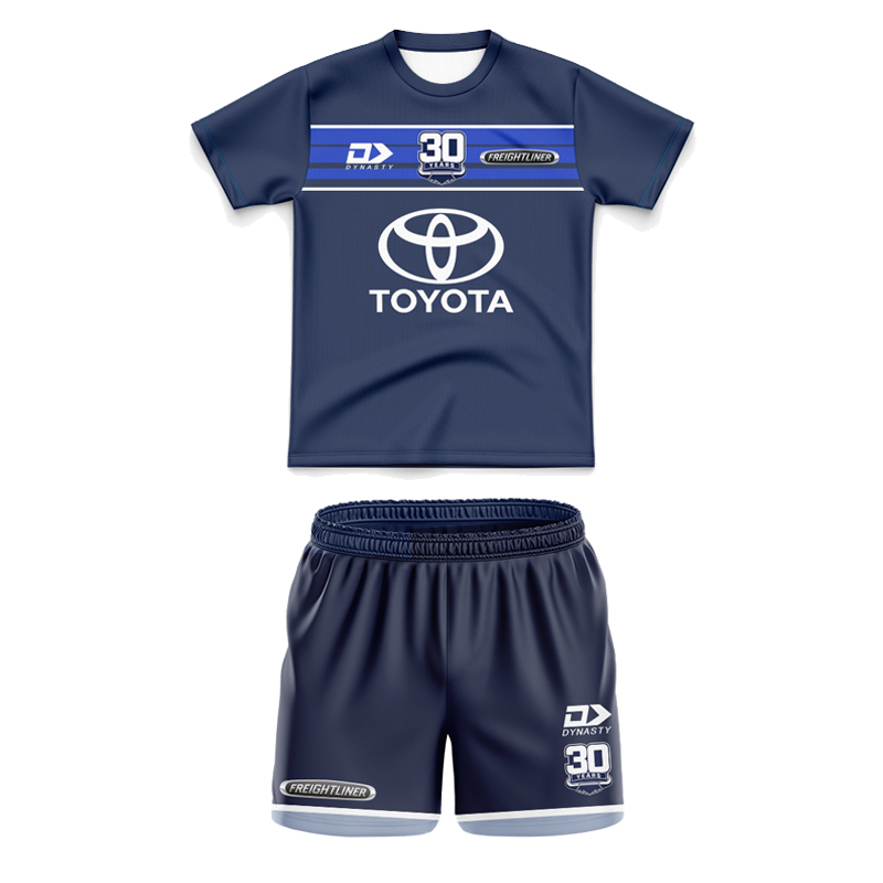 Kid's NRL North Queensland Cowboys 2025 Coaches Jersey+Shorts
