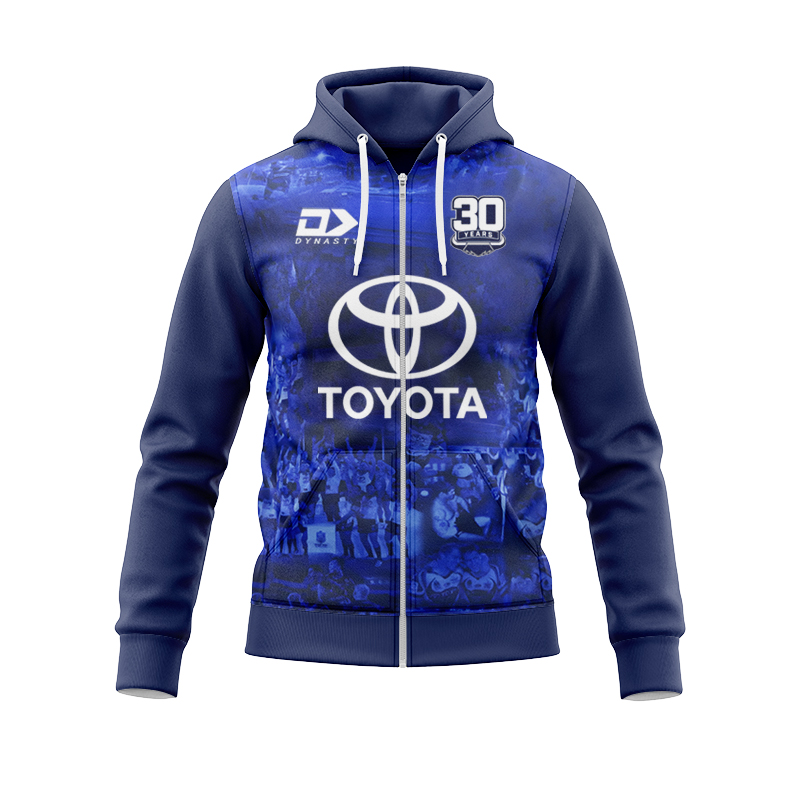 NRL North Queensland Cowboys 2025 Warm Up Zipper Hoodie