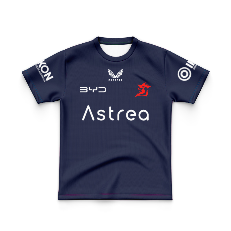 Kid's NRL Sydney Roosters 2025 Castore Navy Training Jersey