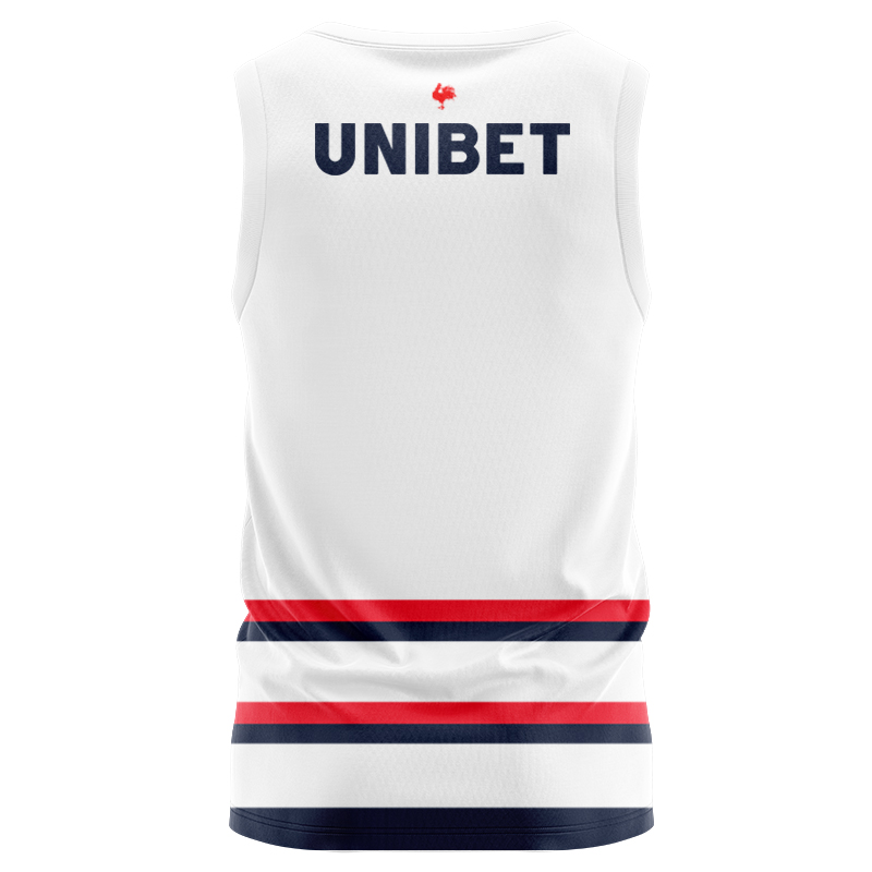 NRL Sydney Roosters 2025 Castore White Training Singlet