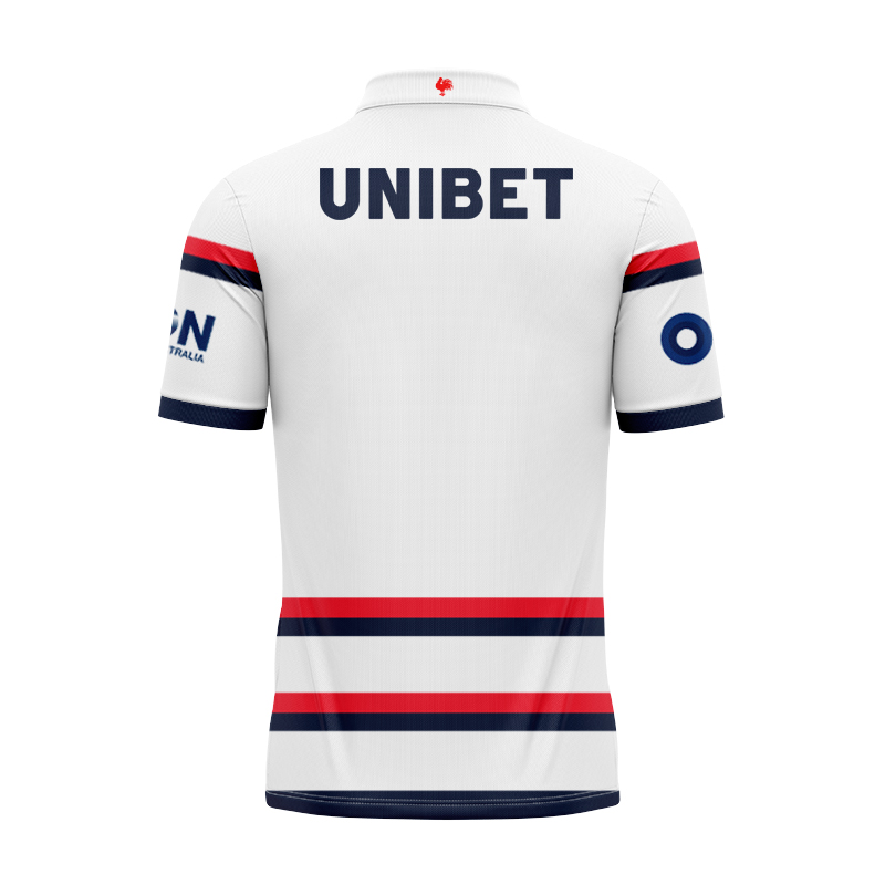 NRL Sydney Roosters 2025 Castore White Training Polo Shirt