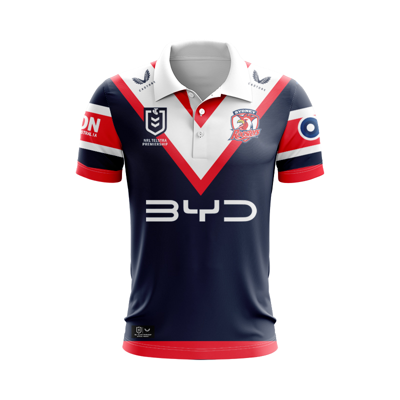 NRL Sydney Roosters 2025 Home Polo Shirt