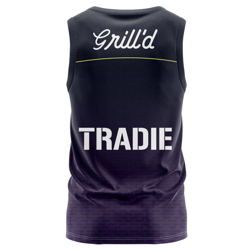 NRL Melbourne Storm 2025 Warm Up Singlet