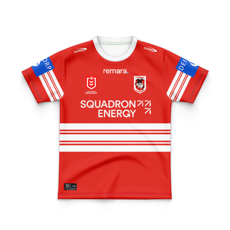Kid's NRL St George Illawarra Dragons 2025 Away Jersey