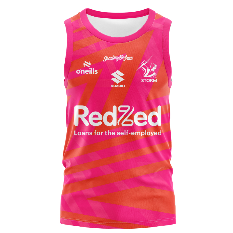 NRL Melbourne Storm 2025 Captain Run Singlet