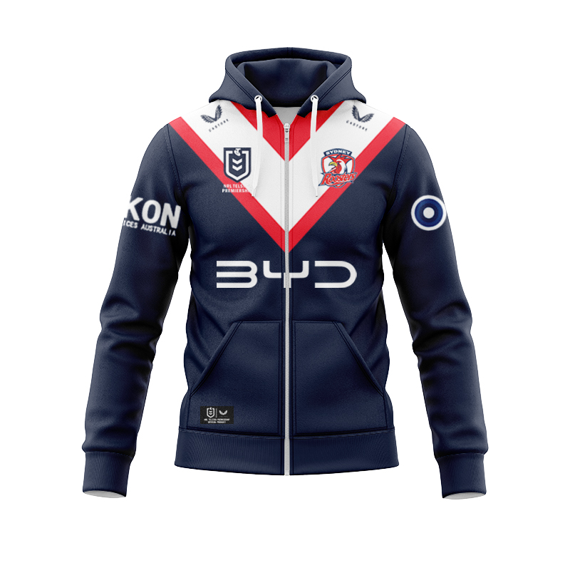 NRL Sydney Roosters 2025 Home Zipper Hoodie