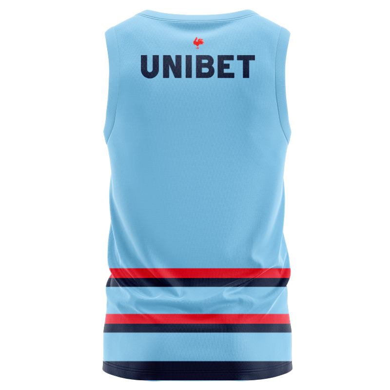 NRL Sydney Roosters 2025 Castore Blue Training Singlet