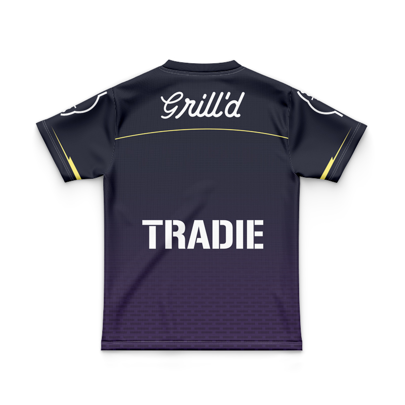 Kid's NRL Melbourne Storm 2025 Warm Up Jersey