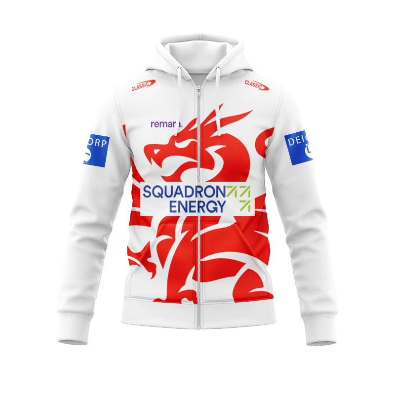 NRL St George Illawarra Dragons 2025 Warm UP Zipper Hoodie