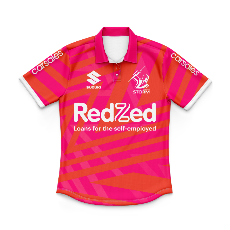 Kid's NRL Melbourne Storm 2025 Captain Run Polo Shirt