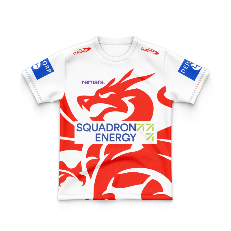 Kid's NRL St George Illawarra Dragons 2025 Warm UP Tee