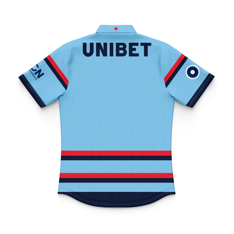 Kid's NRL Sydney Roosters 2025 Castore Blue Training Polo Shirt