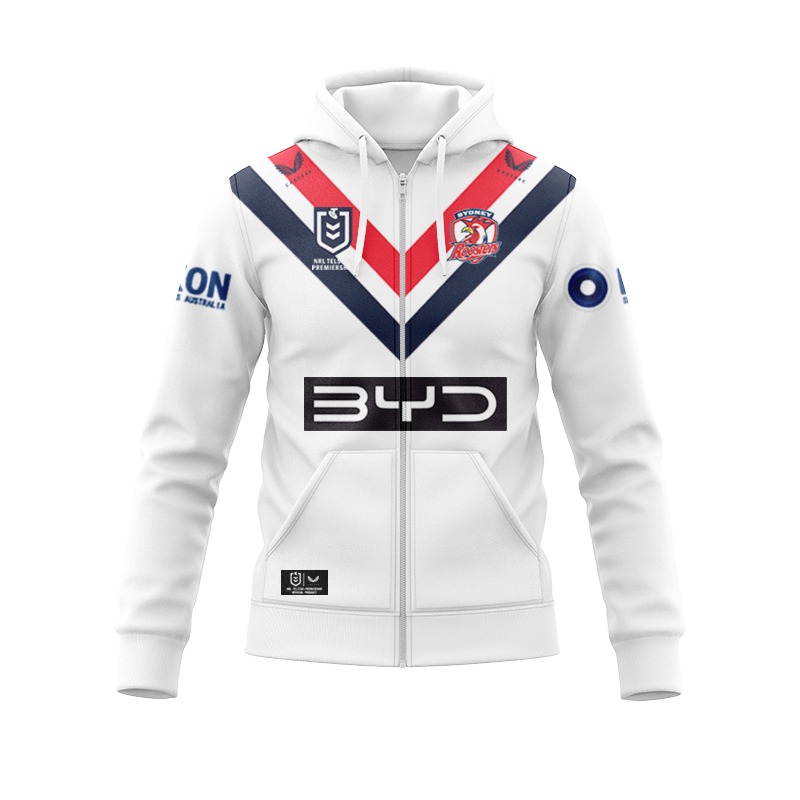 NRL Sydney Roosters 2025 Away Zipper Hoodie