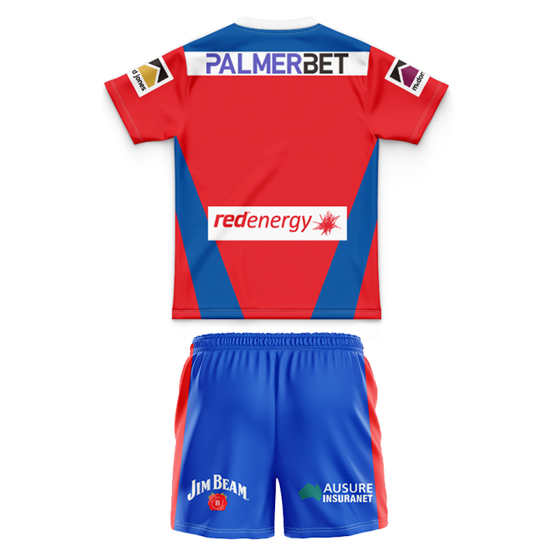 Kid's NRL Newcastle Knights 2025 Home Jersey+Shorts