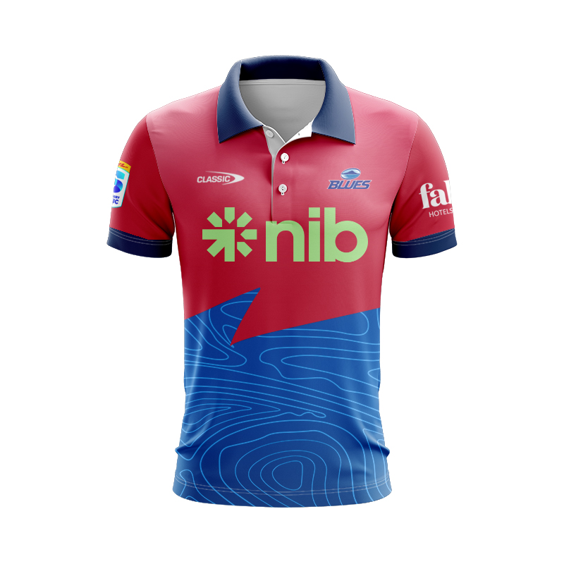 Auckland Blues Super Rugby 2025 Training Polo Shirt