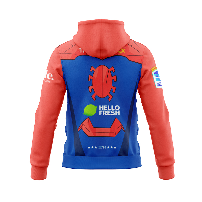 Auckland Blues Super Rugby 2025 Marvel Zipper Hoodie