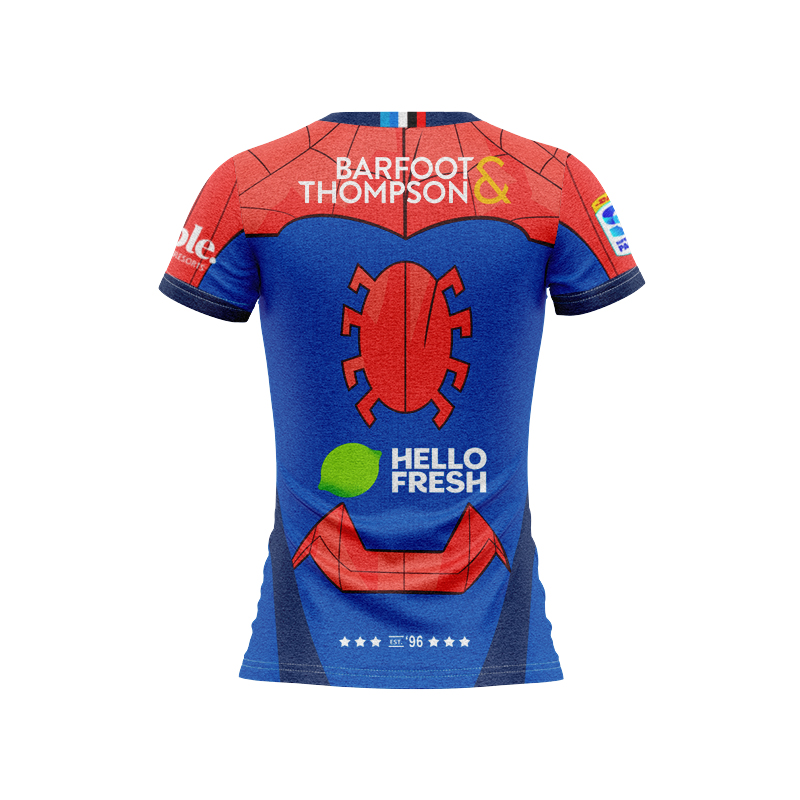 Women's Auckland Blues Super Rugby 2025 Marvel Jersey