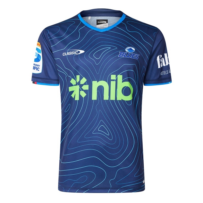 Auckland Blues Super Rugby 2025 Blue Training Jersey
